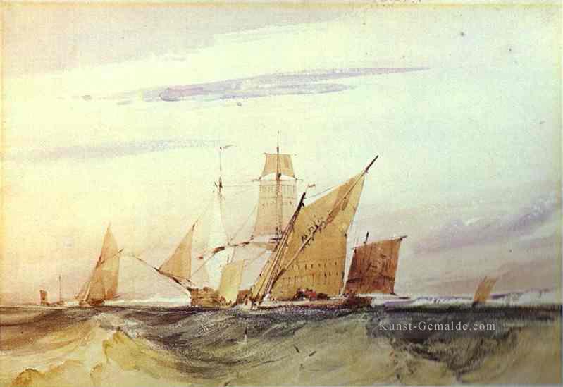 Versand vor der Küste von Kent 1825 Richard Parkes Bonington Ölgemälde